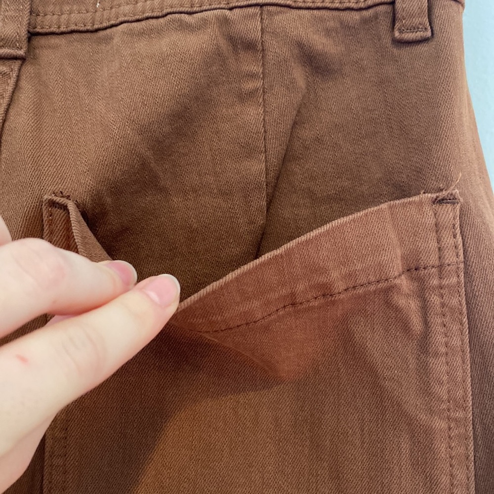 Primark BNWOT brown denim pants size 10 - Picture 6 of 6